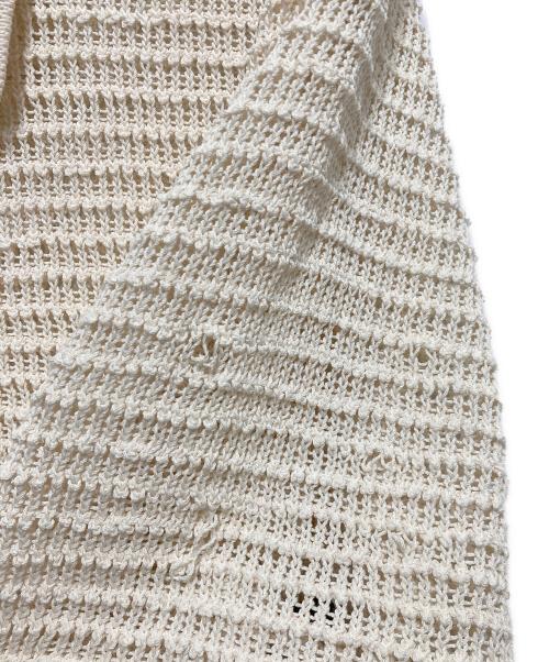 6(ROKU) BEAUTY&YOUTH（ロク ビューティーアンドユース）6(ROKU) BEAUTY&YOUTH (ロク ビューティーアンドユース) メッシュラインニット アイボリー サイズ:なしの古着・服飾アイテム