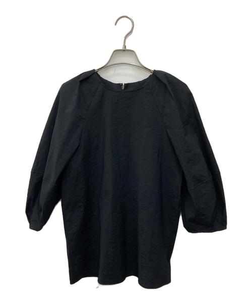 PLST（プラステ）PLST (プラステ) ハイストレッチナイロンブラウス ブラック サイズ:Mの古着・服飾アイテム