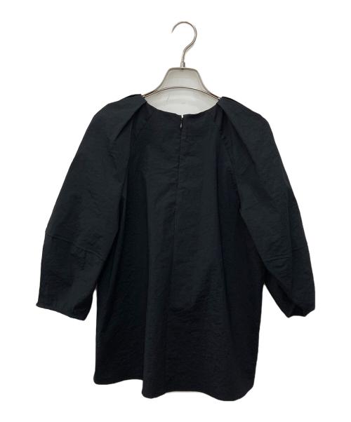 PLST（プラステ）PLST (プラステ) ハイストレッチナイロンブラウス ブラック サイズ:Mの古着・服飾アイテム