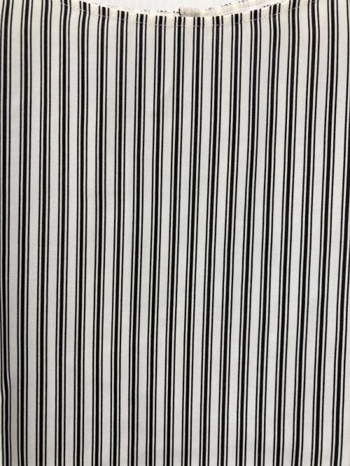 23区（ニジュウサンク）23区 (ニジュウサンク) ウエストリボンブラウス ホワイト×ブラック サイズ:Mの古着・服飾アイテム