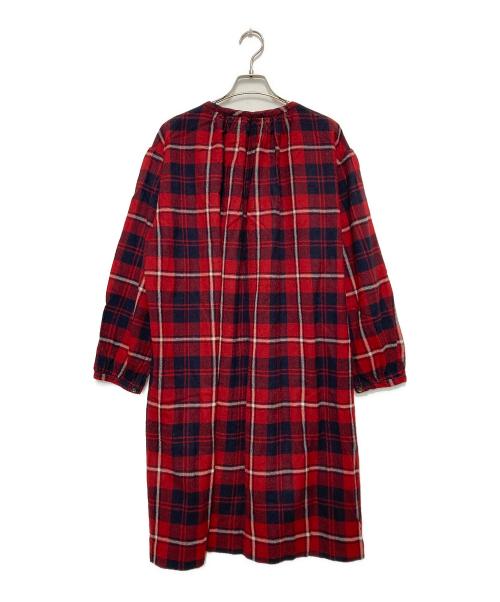 45rpm（45アールピーエム）45rpm (45アールピーエム) スモックワンピース ブラウン サイズ:SIZE 2の古着・服飾アイテム