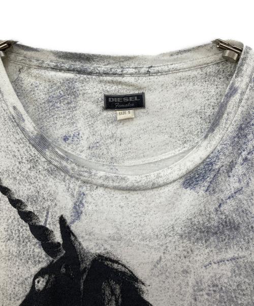 DIESEL（ディーゼル）DIESEL (ディーゼル) ノースリーブTシャツ ホワイト サイズ:Sの古着・服飾アイテム