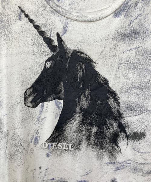 DIESEL（ディーゼル）DIESEL (ディーゼル) ノースリーブTシャツ ホワイト サイズ:Sの古着・服飾アイテム