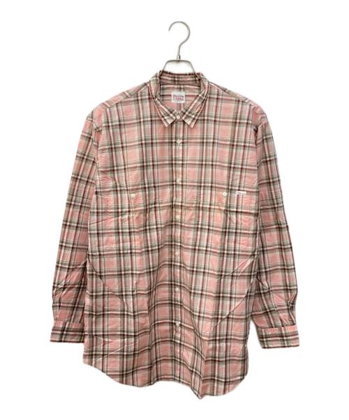 PAPAS（パパス）PAPAS (パパス) チェックシャツ ピンク サイズ:Mの古着・服飾アイテム