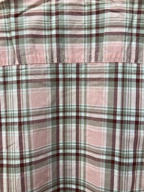 PAPAS（パパス）PAPAS (パパス) チェックシャツ ピンク サイズ:Mの古着・服飾アイテム