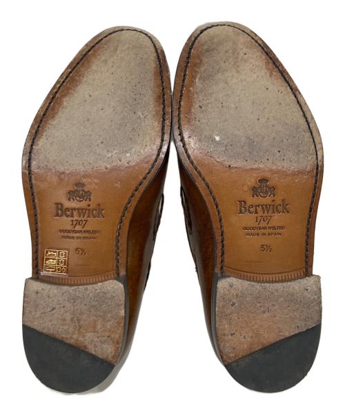 berwick（バーウィック）berwick (バーウィック) レザーシューズ ブラウン サイズ:25.5㎝の古着・服飾アイテム