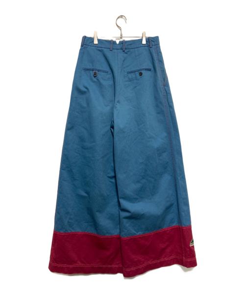 MARNI（マルニ）MARNI (マルニ) ワイドフレアパンツ ブルー サイズ:40の古着・服飾アイテム