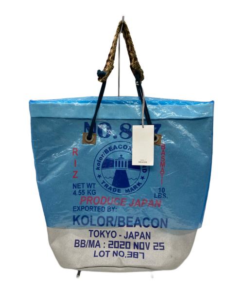 kolor/BEACON（カラービーコン）kolor/BEACON (カラービーコン) トートバッグ スカイブルーの古着・服飾アイテム