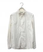 KOLORカラー）の古着「スタッズカラーシャツ」｜ホワイト