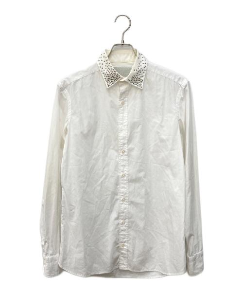 KOLOR（カラー）KOLOR (カラー) スタッズカラーシャツ ホワイト サイズ:SIZE 2の古着・服飾アイテム