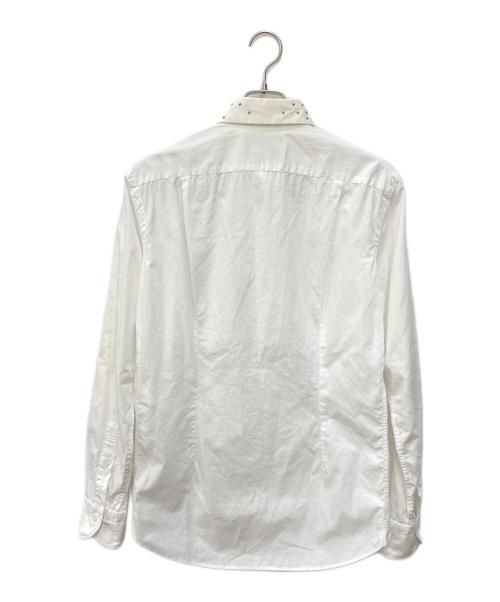 KOLOR（カラー）KOLOR (カラー) スタッズカラーシャツ ホワイト サイズ:SIZE 2の古着・服飾アイテム