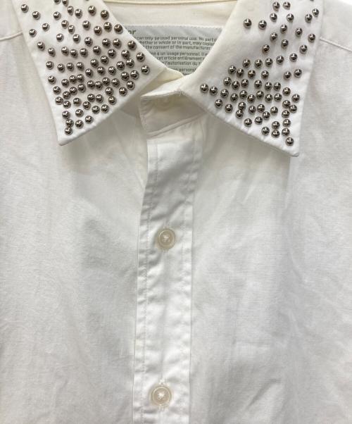KOLOR（カラー）KOLOR (カラー) スタッズカラーシャツ ホワイト サイズ:SIZE 2の古着・服飾アイテム