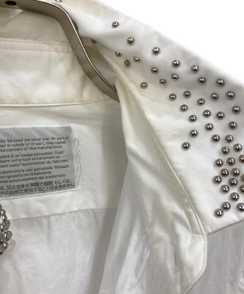 KOLOR（カラー）KOLOR (カラー) スタッズカラーシャツ ホワイト サイズ:SIZE 2の古着・服飾アイテム