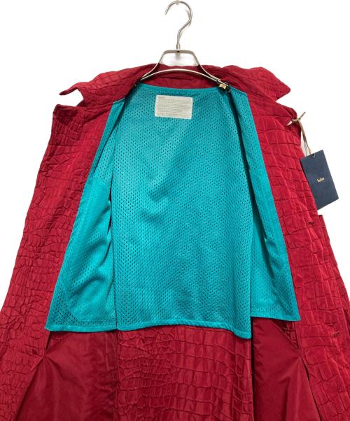 KOLOR（カラー）KOLOR (カラー) クロコダイルクロスステンカラーコート レッド サイズ:1の古着・服飾アイテム