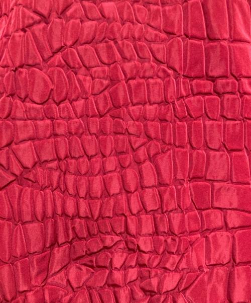 KOLOR（カラー）KOLOR (カラー) クロコダイルクロスステンカラーコート レッド サイズ:1の古着・服飾アイテム