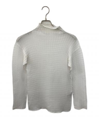 ISSEY MIYAKE イッセイミヤケ シワプリーツハイネックカットソー 中古・古着通販】ISSEY MIYAKE (イッセイミヤケ) ハイネックプリーツ