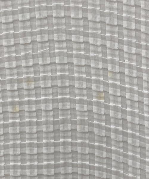 ISSEY MIYAKE（イッセイミヤケ）ISSEY MIYAKE (イッセイミヤケ) ハイネックプリーツカットソー ホワイト サイズ:Mの古着・服飾アイテム