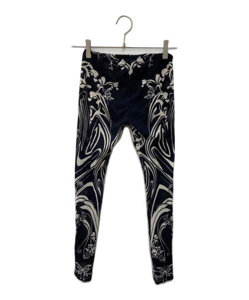 ISSEY MIYAKE（イッセイミヤケ）ISSEY MIYAKE (イッセイミヤケ) 総柄シアーパンツ ネイビー サイズ:Mの古着・服飾アイテム
