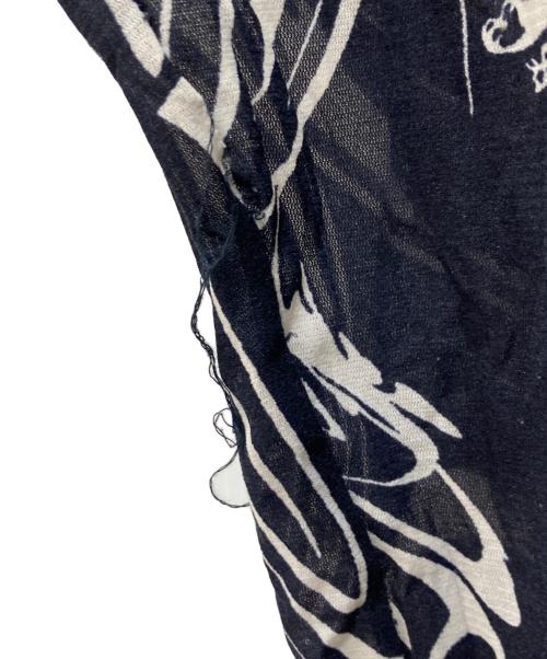 ISSEY MIYAKE（イッセイミヤケ）ISSEY MIYAKE (イッセイミヤケ) 総柄シアーパンツ ネイビー サイズ:Mの古着・服飾アイテム