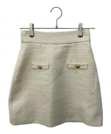 EmiriaWiz（エミリアウィズ）の古着「Elegant Tweed Mini Skirt」｜ホワイト