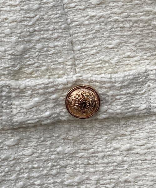 EmiriaWiz（エミリアウィズ）EmiriaWiz (エミリアウィズ) Elegant Tweed Mini Skirt ホワイト サイズ:Mの古着・服飾アイテム