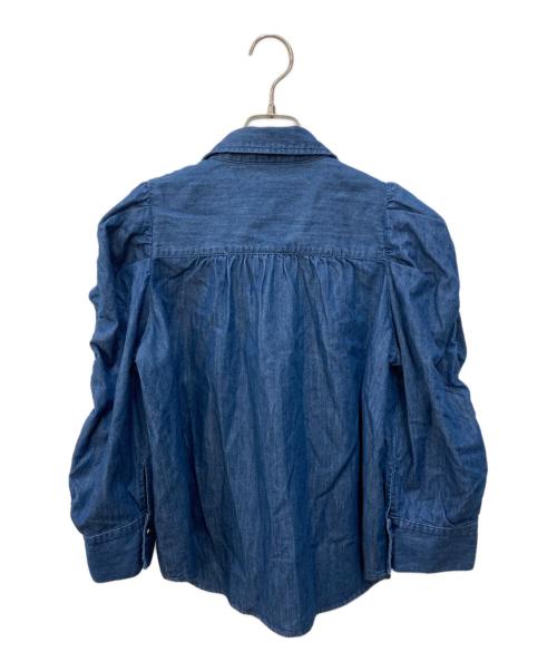 La boutique BonBon（ラブティックボンボン）La boutique BonBon (ラブティックボンボン) デニムパワショルシャツ インディゴ サイズ:FREEの古着・服飾アイテム