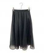 CELFORDセルフォード）の古着「チュールシアースカート」｜ブラック