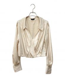 anuans（アニュアンス）の古着「キャミレイヤードカシュクールブラウス」｜ベージュ