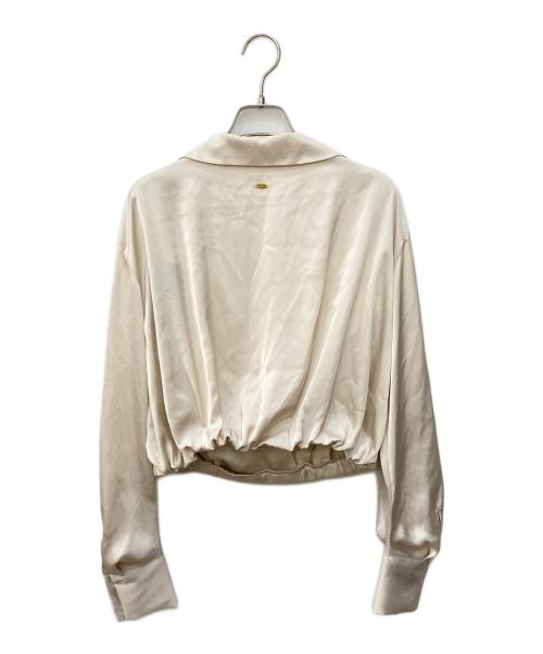 anuans（アニュアンス）anuans (アニュアンス) キャミレイヤードカシュクールブラウス ベージュ サイズ:S 未使用品の古着・服飾アイテム