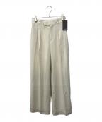 anuansアニュアンス）の古着「ツータックワイドパンツ」｜ホワイト