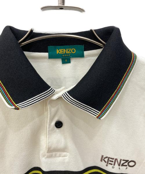 KENZO GOLF（ケンゾー ゴルフ）KENZO GOLF (ケンゾー ゴルフ) ポロシャツ ホワイト サイズ:4の古着・服飾アイテム