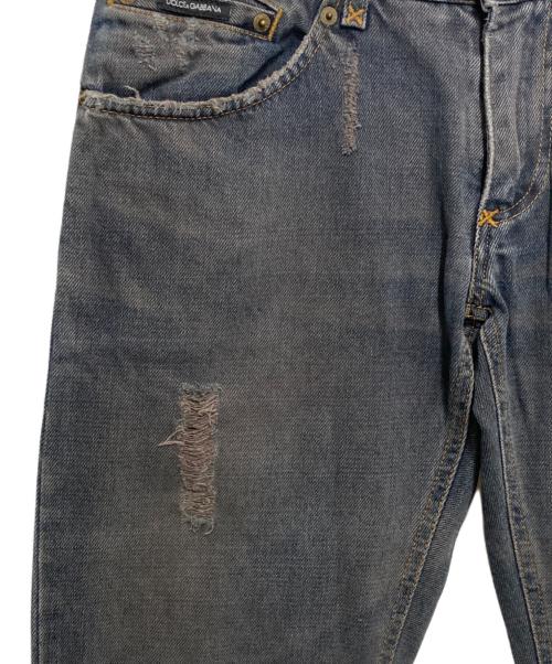 DOLCE & GABBANA（ドルチェ＆ガッバーナ）DOLCE & GABBANA (ドルチェ＆ガッバーナ) デニムパンツ ネイビー サイズ:44の古着・服飾アイテム