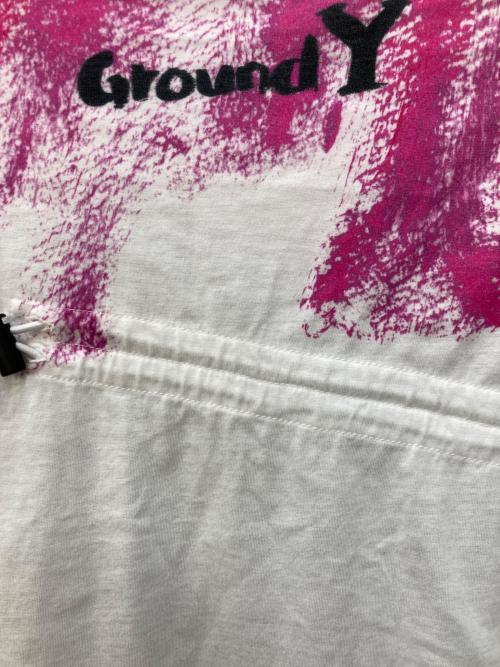 GROUND Y（グラウンドワイ）GROUND Y (グラウンドワイ) プリントTシャツ ホワイト サイズ:SIZE 3の古着・服飾アイテム