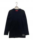 Y's for menワイズフォーメン）の古着「ロングスリーブカットソー」｜ネイビー×ブラック