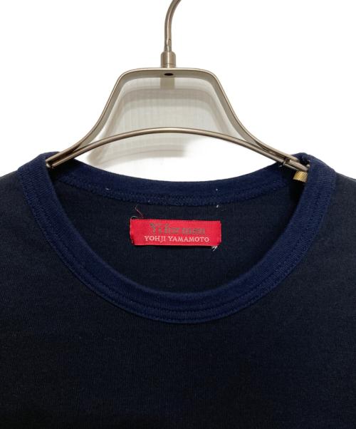 Y's for men（ワイズフォーメン）Y'S for men (ワイズフォーメン) ロングスリーブカットソー ネイビー×ブラック サイズ:2の古着・服飾アイテム