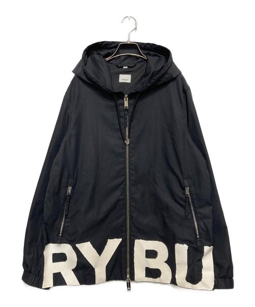 BURBERRY（バーバリー）BURBERRY (バーバリー) Micro Logo Nylon Jacket　マイクロロゴナイロンジャケット ブラック サイズ:Mの古着・服飾アイテム