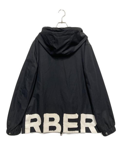BURBERRY（バーバリー）BURBERRY (バーバリー) Micro Logo Nylon Jacket　マイクロロゴナイロンジャケット ブラック サイズ:Mの古着・服飾アイテム