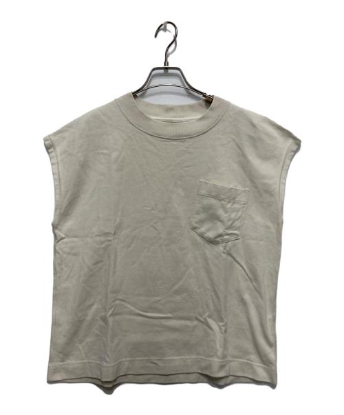 MHL（エムエイチエル）MHL (エムエイチエル) ノースリーブカットソー ベージュ サイズ:SIZE 2の古着・服飾アイテム