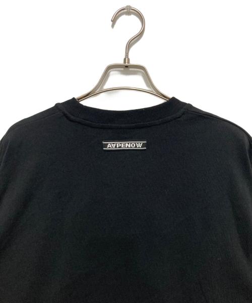 A BATHING APE（ア ベイシング エイプ）A BATHING APE (ア ベイシング エイプ) AAPE NOW TEE ブラック サイズ:Lの古着・服飾アイテム