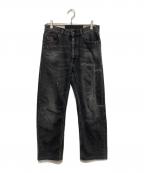 DIESELディーゼル）の古着「D-MACSストレッチダメージデニム」｜グレー