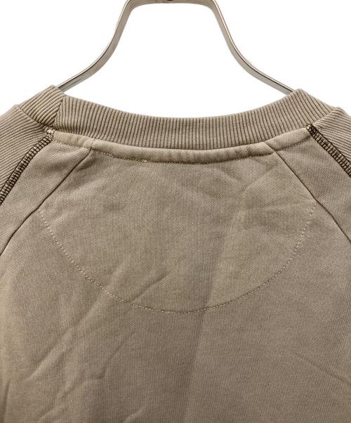 DIESEL（ディーゼル）DIESEL (ディーゼル) Sリブ クルーネック スウェットシャツ ベージュ サイズ:Lの古着・服飾アイテム