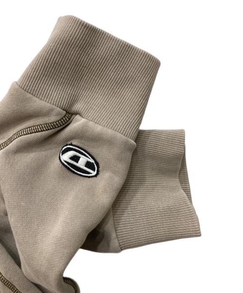 DIESEL（ディーゼル）DIESEL (ディーゼル) Sリブ クルーネック スウェットシャツ ベージュ サイズ:Lの古着・服飾アイテム