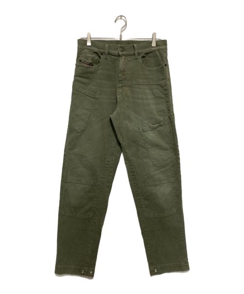 DIESEL（ディーゼル）DIESEL (ディーゼル) D-AZERR JOGG ベイカーパンツ オリーブ サイズ:SIZE W28の古着・服飾アイテム