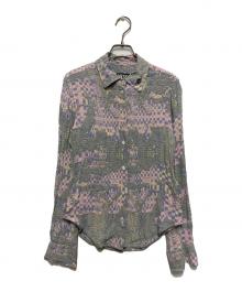 DIESEL（ディーゼル）の古着「総柄シャツ」｜ラベンダー