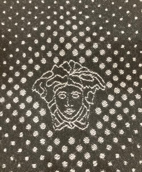 VERSACE（ヴェルサーチェ）VERSACE (ヴェルサーチェ) ウールマフラー ブラックの古着・服飾アイテム