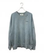 PARADOX×BADBOYPRDXパラドックス×）の古着「ダメージスウェット」｜ブルー