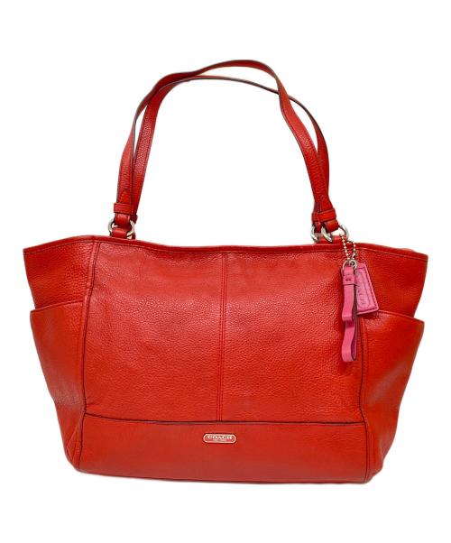 COACH（コーチ）COACH (コーチ) トートバッグ レッドの古着・服飾アイテム