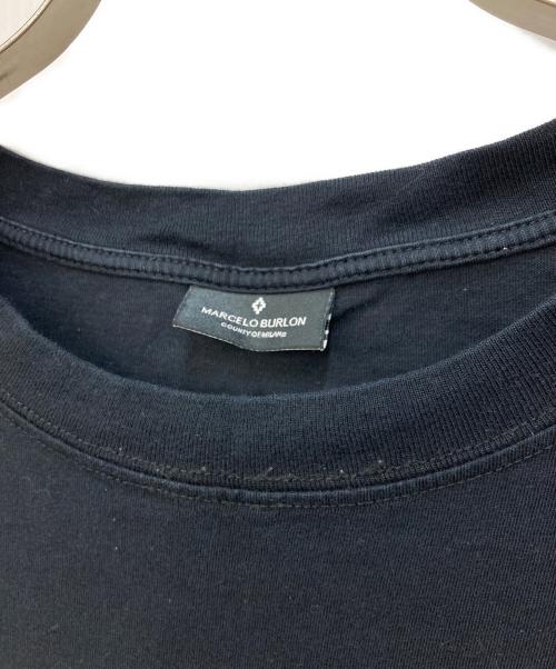MARCELO BURLON（マルセロバーロン）MARCELO BURLON (マルセロバーロン) プリントTシャツ ブラック サイズ:Sの古着・服飾アイテム