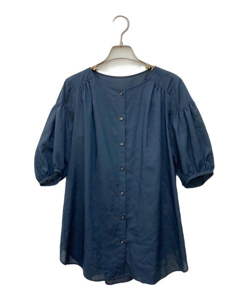 BLUE LABEL CRESTBRIDGE（ブルーレーベルクレストブリッジ）BLUE LABEL CRESTBRIDGE (ブルーレーベルクレストブリッジ) ブラウス ネイビー サイズ:SIZE 38の古着・服飾アイテム