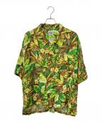 WAREHOUSEウエアハウス）の古着「ボタニカル柄アロハシャツ」｜グリーン
